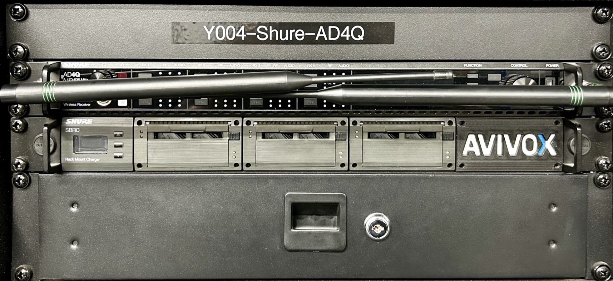 Funkmikrofonset, Shure Axient mit 4 Funkstrecken
